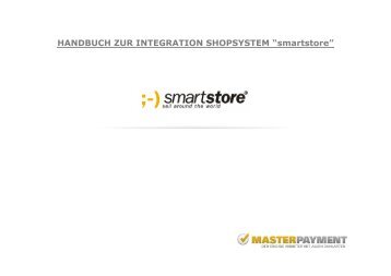 integration manual smartstore - MASTERPAYMENT