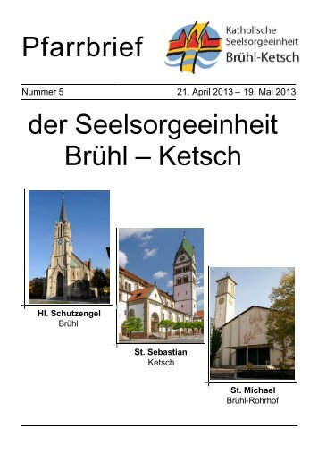 Pfarrbrief 05/2013 - Brühl-Ketsch