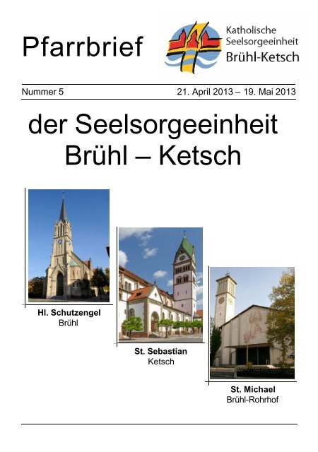 Pfarrbrief 05/2013 - Brühl-Ketsch