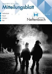 Mitteilungsblatt - Gemeinde Neftenbach