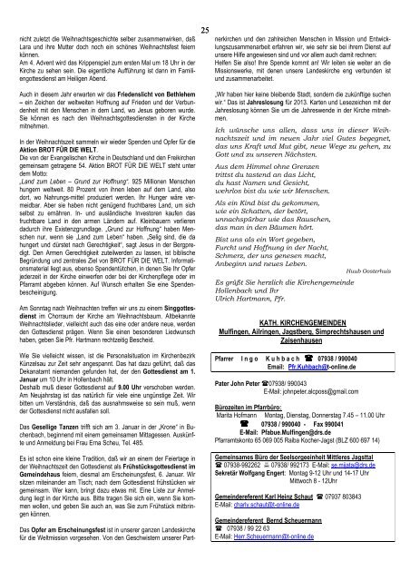 Mitteilungsblatt Nr. 51,52 v. 20.12,.2012 - Gemeinde Mulfingen