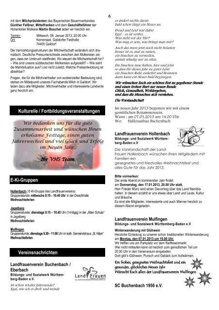 Mitteilungsblatt Nr. 51,52 v. 20.12,.2012 - Gemeinde Mulfingen