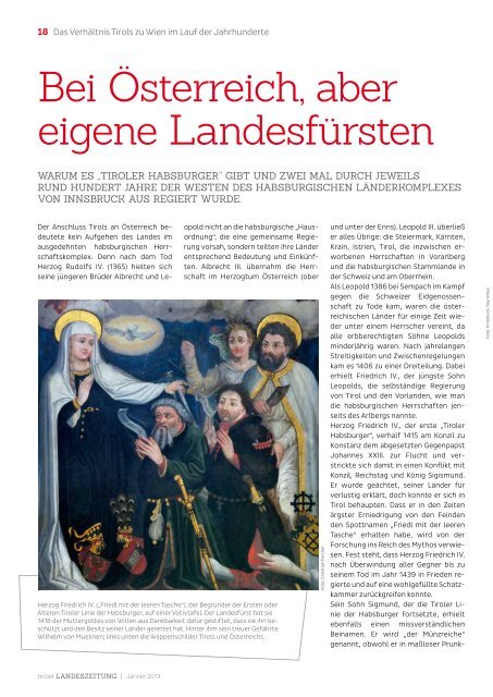 650 Jahre Tirol bei Österreich - Die Tiroler Landeszeitung