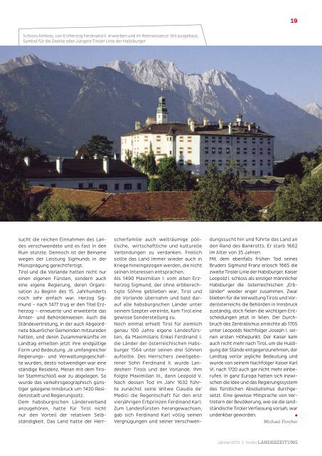 650 Jahre Tirol bei Österreich - Die Tiroler Landeszeitung