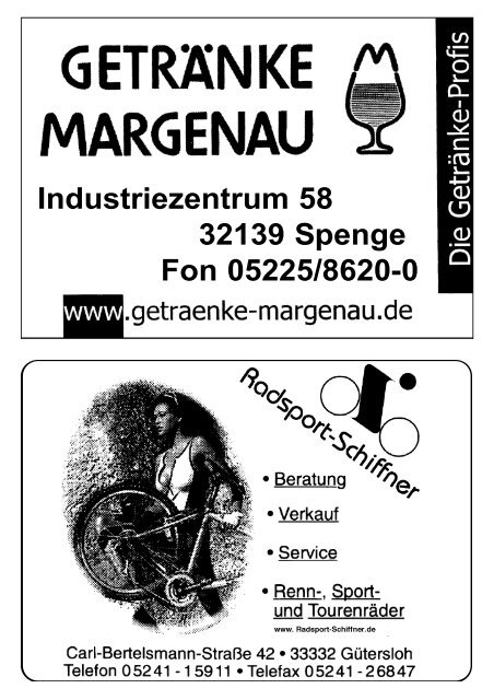 Nein – Marathon mal anders in drei Etappen in Borgholzhausen. ...