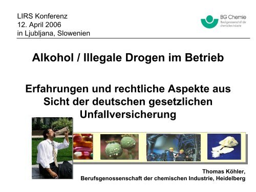 Alkohol / Illegale Drogen im Betrieb