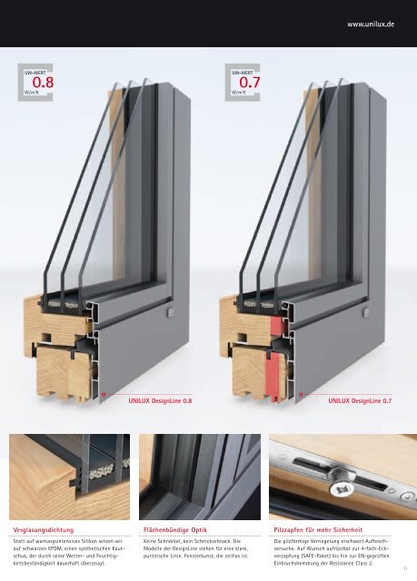 Holz-Alu-Fenster von UNILUX - W+D Fensterfreund