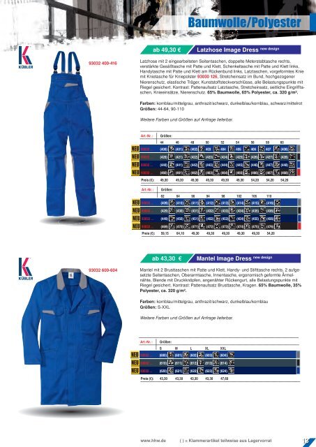 // BERUFSBEKLEIDUNG • WORKWEAR