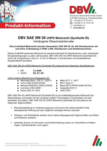 Produkt-Information - DBV
