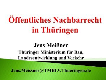 ABSTANDSFLÄCHEN nach der ThürBO 2004 - DVW Thüringen