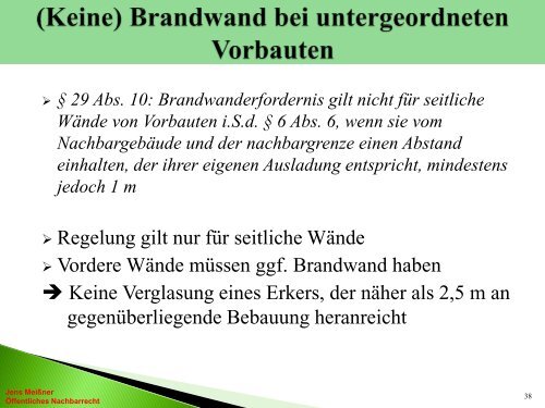 ABSTANDSFLÄCHEN nach der ThürBO 2004 - DVW Thüringen