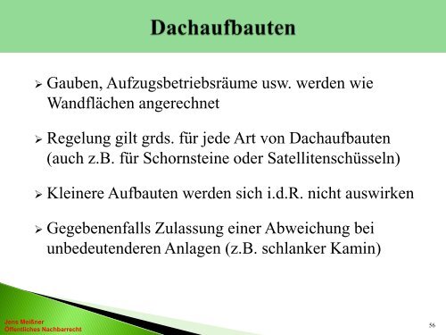 ABSTANDSFLÄCHEN nach der ThürBO 2004 - DVW Thüringen