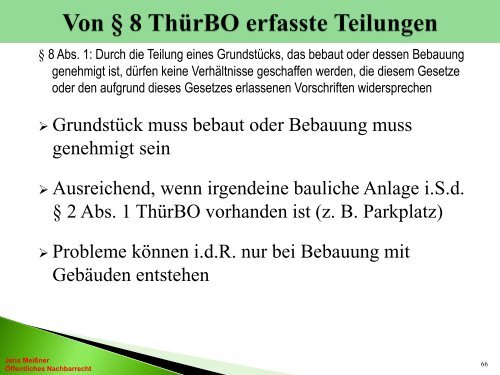 ABSTANDSFLÄCHEN nach der ThürBO 2004 - DVW Thüringen