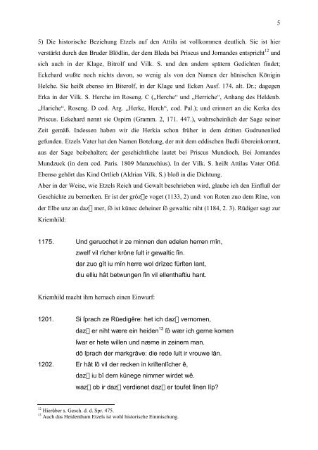 1 Wilhelm Grimm: Die Deutsche Heldensage Nibelunge Noth. 1) Die ...