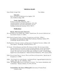 Thomas Hahn's CV - University of Rochester