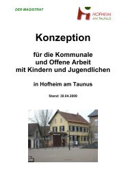 Konzeption - Stadt Hofheim am Taunus
