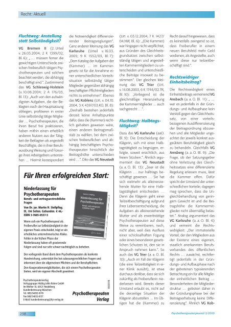 Psychotherapeutenjournal 3/2005 (.pdf)