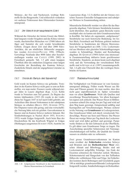 Geologie und Geotope im Kanton Schwyz - Schwyzerische ...