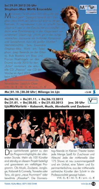 Programmheft Lyz 2012 2013.pdf - Kulturhaus Lÿz