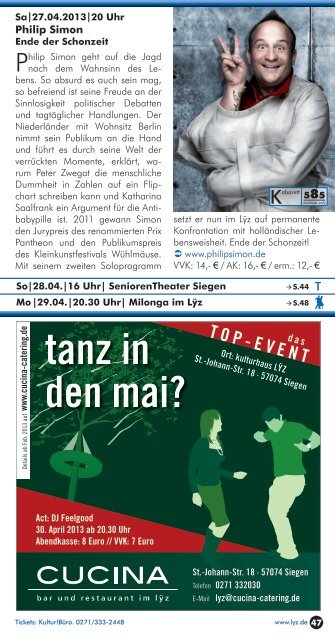 Programmheft Lyz 2012 2013.pdf - Kulturhaus Lÿz