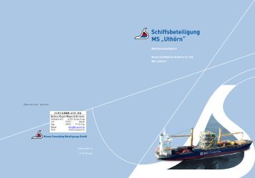 Schiffsbeteiligung MS „Uthörn“