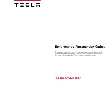 Emergency Responder Guide Tesla Roadster