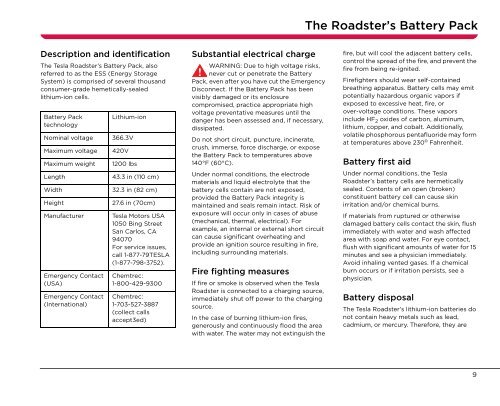 Emergency Responder Guide Tesla Roadster