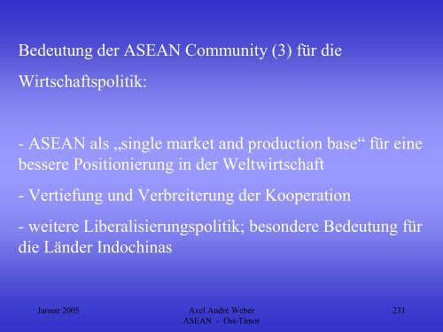 Die ASEAN und OstTimor - Osttimorforum e.V.