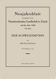 Neujahrsblatt - Naturforschende Gesellschaft in Zürich NGZH