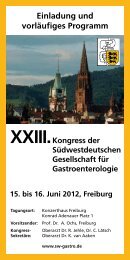 XXIII Kongress der Südwestdeutschen Gesellschaft der ...