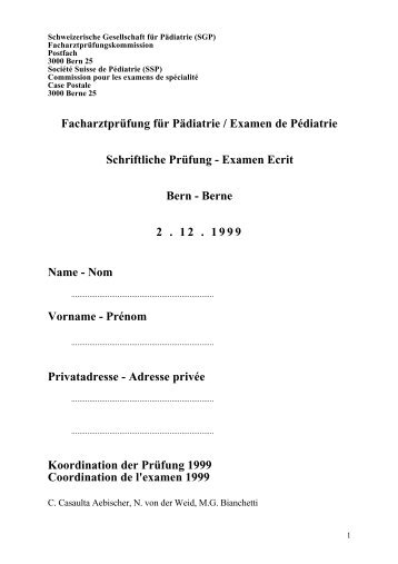 pdf-file - Société suisse de pédiatrie
