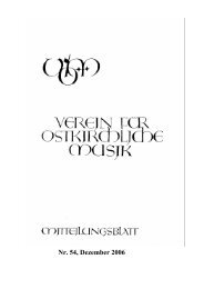 Nr. 54, Dezember 2006 - VOM Verein für Ostkirchliche Musik