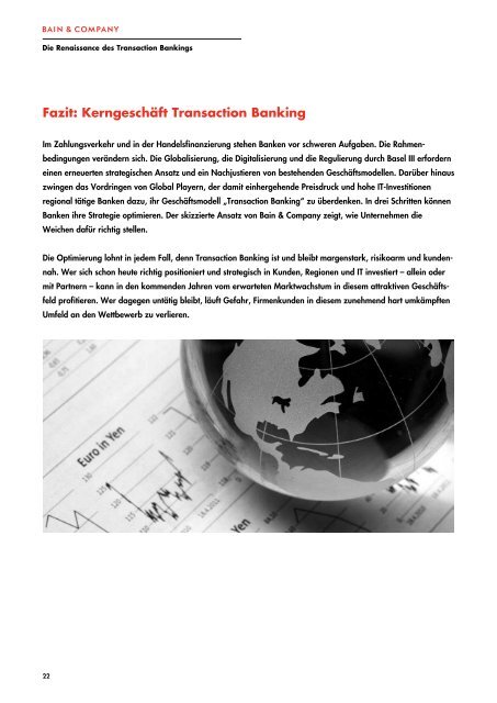 Die Renaissance des Transaction Bankings - Bain & Company