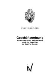 1.3 Geschäftsordnung - Stadt Nordhausen