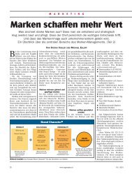 Marken schaffen mehr Wert (2) - Markenexperte.ch