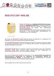 Produktdatenblatt Solufluid® Solar (.pdf - 405 Ko) - Climalife