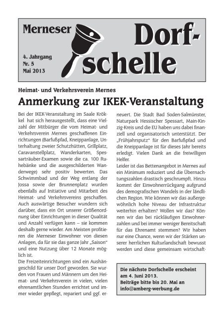 Ausgabe Mai 2013 - Mernes