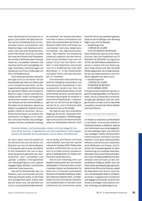 Leseprobe e-commerce Magazin 2013/05