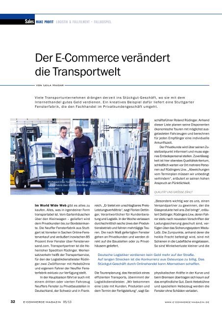 Leseprobe e-commerce Magazin 2013/05