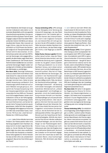 Leseprobe e-commerce Magazin 2013/05