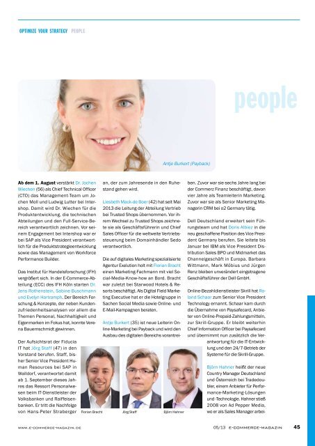 Leseprobe e-commerce Magazin 2013/05