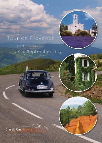 Tour de Provence Tour de Provence - Classic Car Highlights