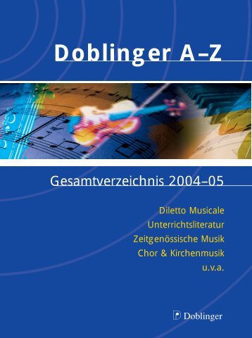 Doblinger A–Z - Willkommen bei Doblinger-Musikverlag