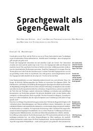 Sprachgewalt als Gegen-Gewalt (Gonsalv K. Mainberger) - Medienheft