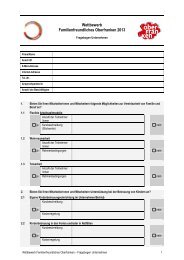 Fragebogen Unternehmen - Familienland Oberfranken