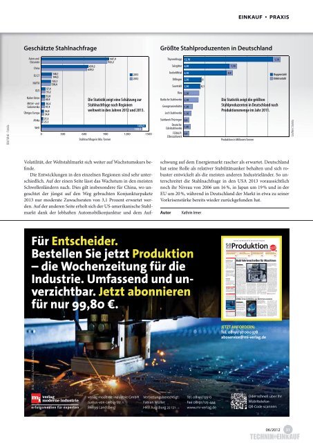 Ausgabe 6 / 2012 - technik + EINKAUF