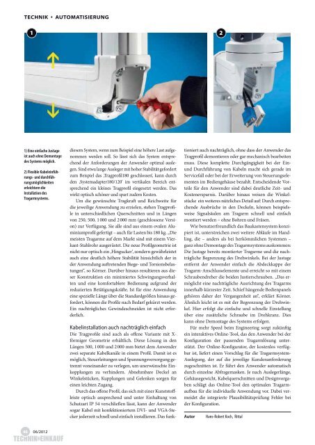 Ausgabe 6 / 2012 - technik + EINKAUF