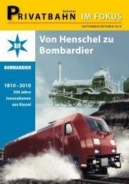 Von Henschel zu Bombardier - Privatbahn Magazin