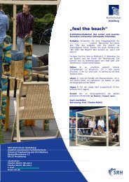 „feel the beach“ - SRH Hochschule Heidelberg