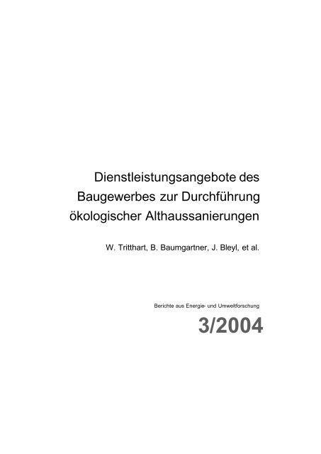 Endbericht - NachhaltigWirtschaften.at